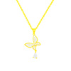 Universal small necklace, design chain for key bag  with tassels, zirconium, pendant, European style, wholesale