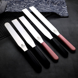 Right-angle scale decorating cake spatula cream spatula small scraper 8/10 inch baking turntable spatula tool