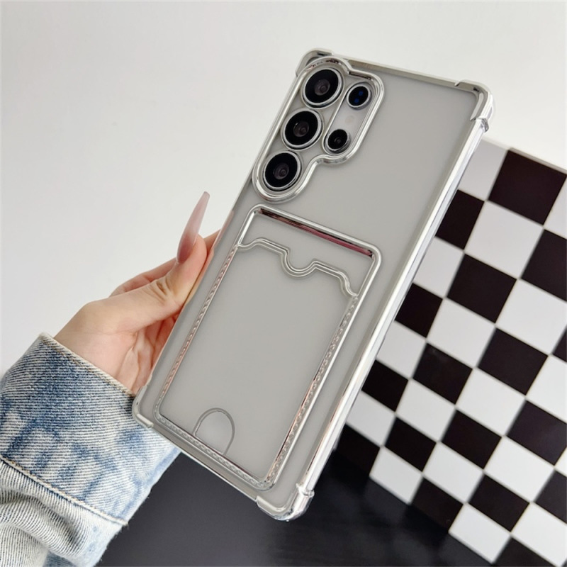 電気メッキカードホルダーは、Samsung SamsungS25 Apple iPhone 16 携帯電話ケース A56 グリッター粉末細穴カードに適しています。|undefined