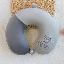 可爱卡通动物护脖子枕头飞机旅行枕保护颈椎颈枕记忆棉u型枕