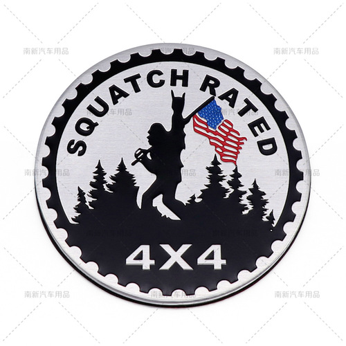 Car 4X4 RATED car logo new 4X4 aluminum sticker