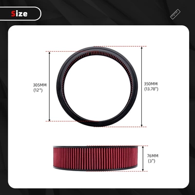14inch Round Filter Accessories, Air filter