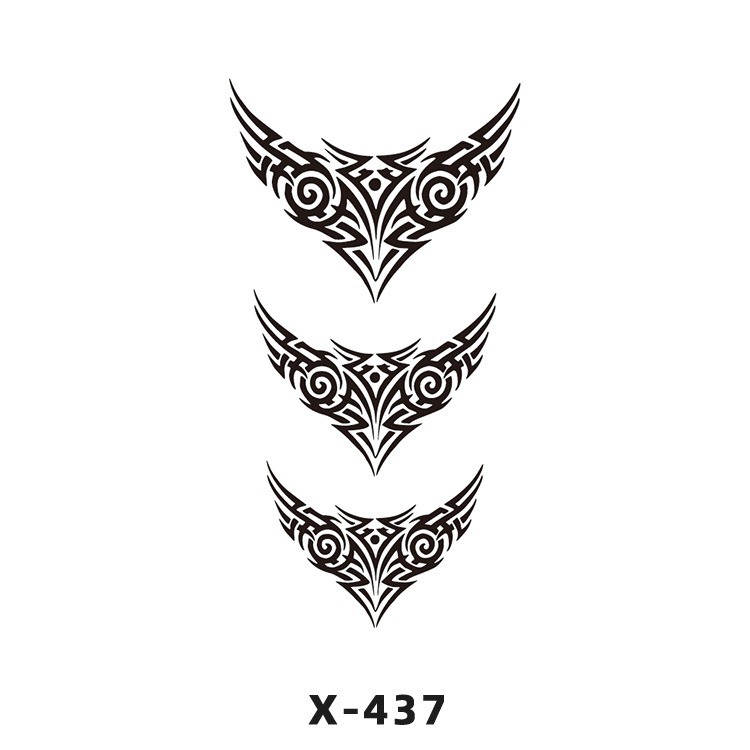 Arco de flor pequeña pegatinas de tatuaje fresco 3D dibujos animados transfronterizo Henna rosa impermeable texto en inglés pegatinas de tatuaje