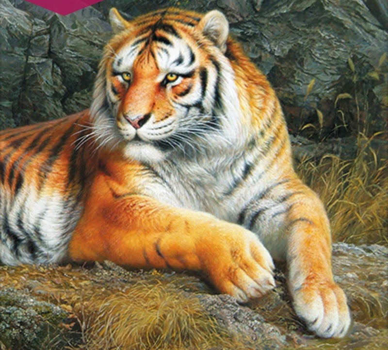 Cross-border 5d Amazon diamante pintura pegatinas hecho a mano DIY animal ladrillo pintura sala de estar pintura decorativa pegatinas al por mayor