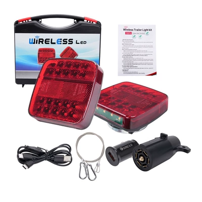 Cross-Border Car Modification Supplies Wireless Led Lights, Warning Lights, Rechargeable Magnetic Trailer Lights, Rear Tail Lights (Other lights)