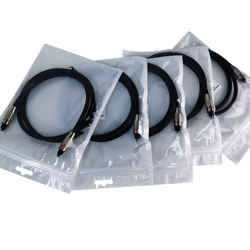 OD6.0 Digital Optical Fiber Audio Cable with Speaker Terminal, 1 Meter