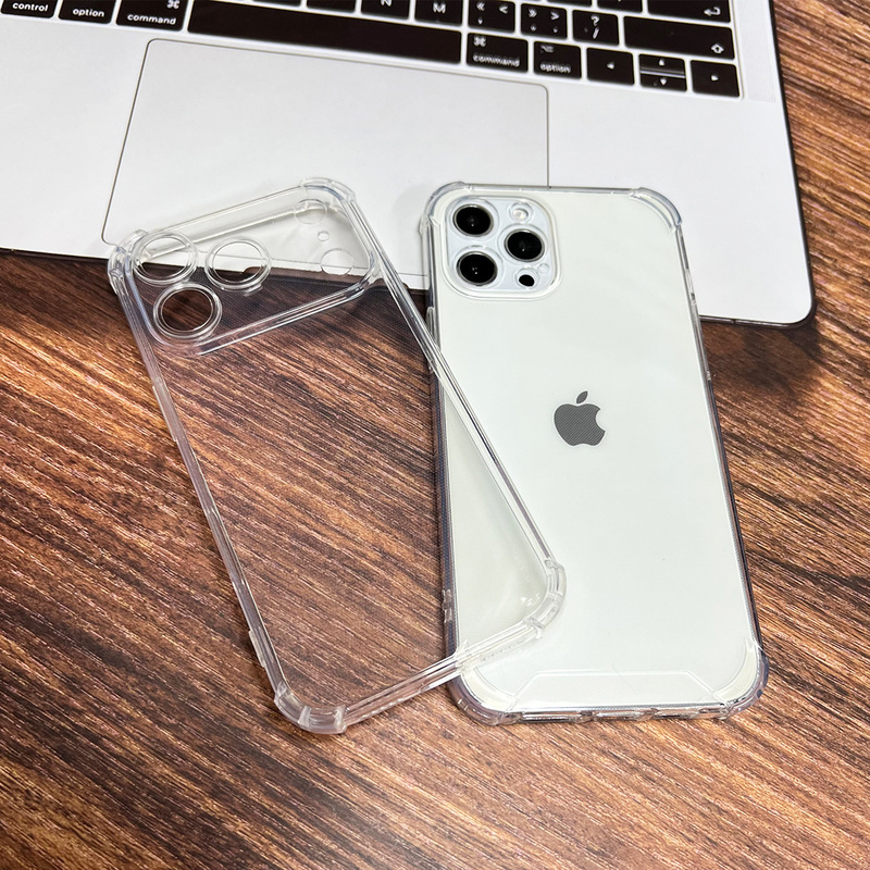 适用iphone16手机壳苹果TPU四角气囊15防摔17透明手机壳13手机壳|undefined