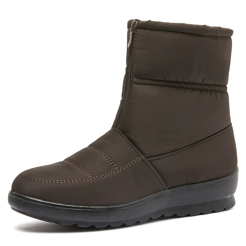insulated ankle boots, warm padded low boots, sizes 35–43, colors black/navy/burgundy/dark brown