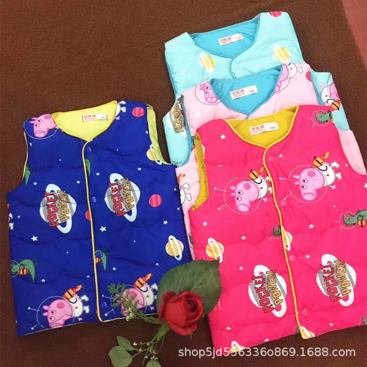 Новый легкий и тонкий детский имитационный пуховик для малышей и средних детей, мальчиков и девочек, теплый пуховик, обработка низкой цены.