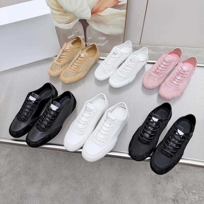 JC lace patchwork ballet-style German training shoes for women, 2026 new versatile breathable casual sports white sneakers for women JC lace patchwork ballet-style German training shoes for women, 2026 new versatile breathable casual sports white sneakers for women