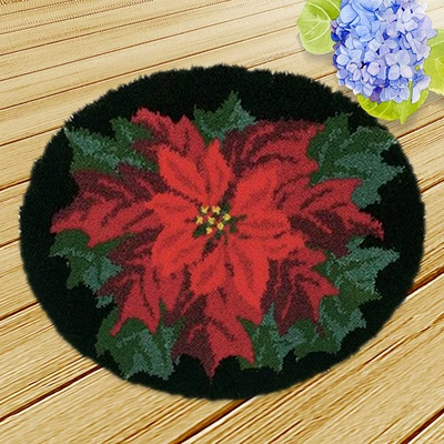 Avtomobil döşəmə paspasları — Cushion Chair Cushion Car Seat Cushion - zd028-flower-38cm-white-net-cross