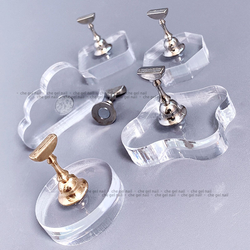 Japanese Nail Art Practice Nail Holder Nail Holder Thickened Base Acrylic Piece Narrow Armor Wear Armor Work Practice Armor