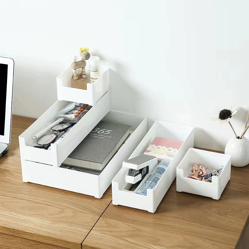 Japanese table rectangular plastic storage box, classification