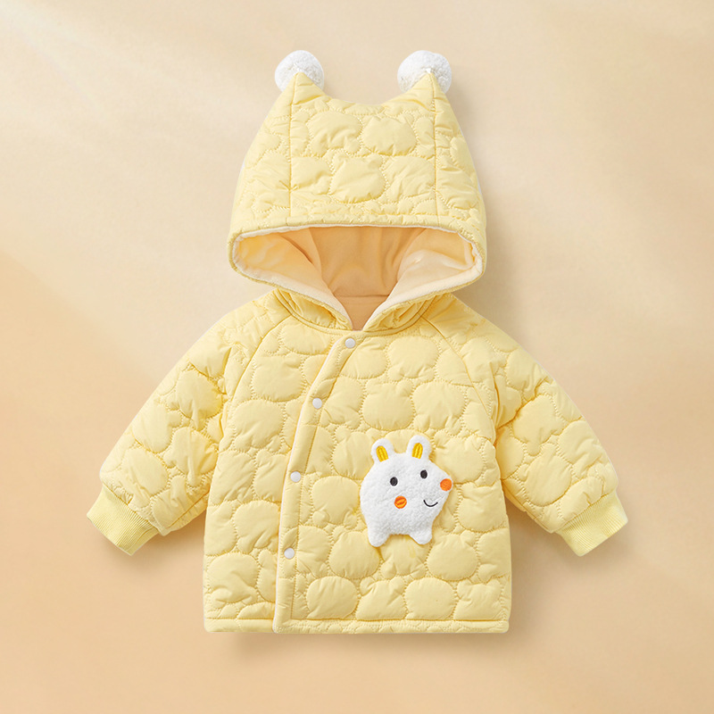 Camaca de algodón para bebés otoño y invierno chaqueta de algodón para niños y niñas gruesa con terciopelo de algodón cálido chaqueta de invierno de algodón para bebés image 9