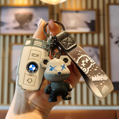 BMW Key Fob Case for Older X1, 3 Series 320i, X5, Z4, and X6 Car Key Holder