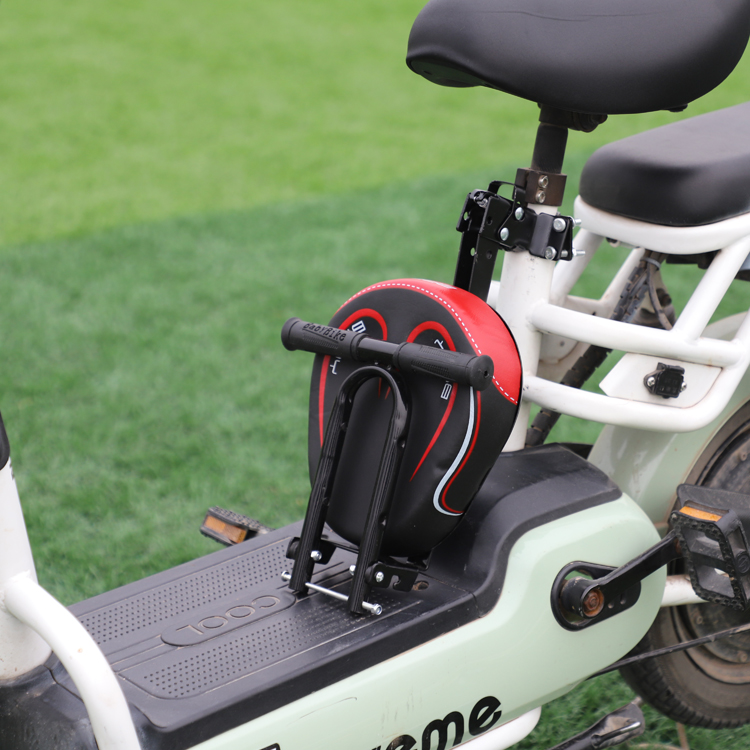 Suitable for Electric Vehicles, Bicycles, Scooters, Children's Front-Mounted Seats, Foldable Electric Bike Child Seats