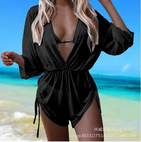 2022 nuevo popular europeo y americano sexy moda bikini traje de baño de las mujeres bikini traje de baño de tres piezas de las mujeres