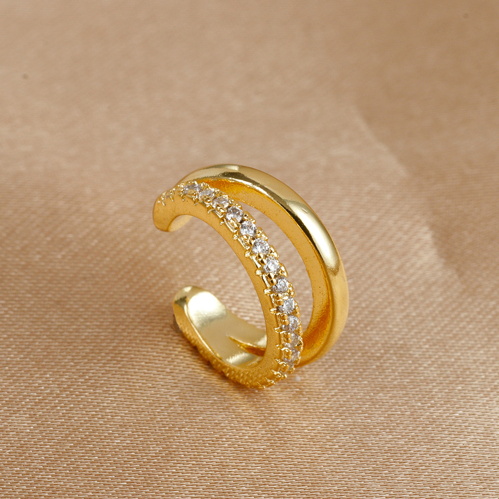 5g Weight None Ear Needle Material Ear Cuffs Classification 1 Piece Quantity Daily Occasion Copper Material C Shape Pattern All Seasons Season Women's Gender Plating Design Classic Style Style 1 Piece Classic Style C Shape Plating Copper Ear Cuffs 3