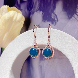 Twenty-seven 9mm Mexican Lamper Seiko inlaid S925 silver earring earhook welcome to talk about cooperation