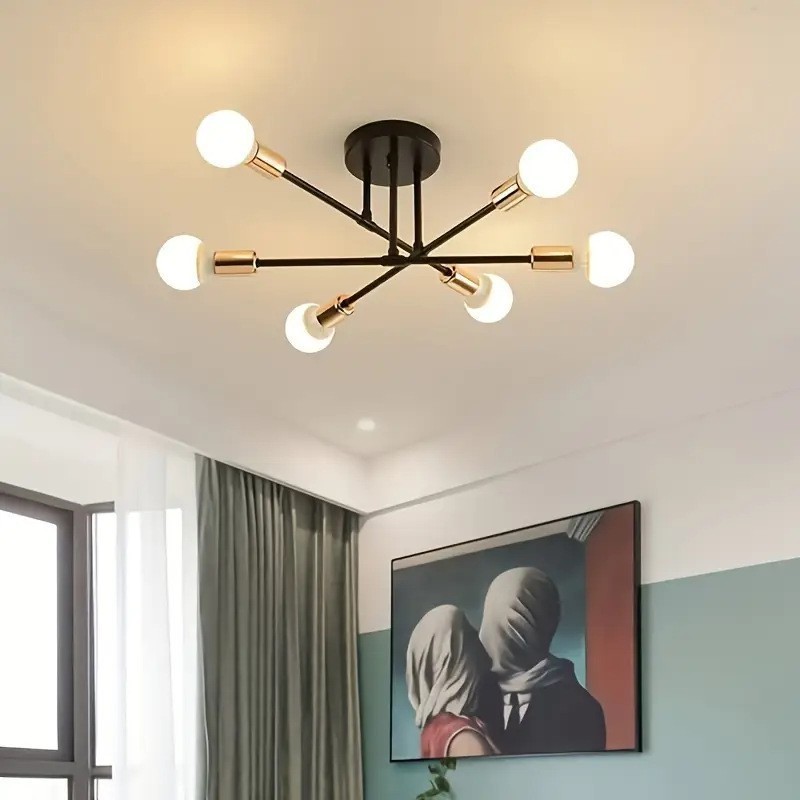 Lámpara de dormitorio nórdica lámpara de estudio lámpara de techo estilo japonés posmoderno minimalista sala de estar comedor iluminación de personalidad creativa