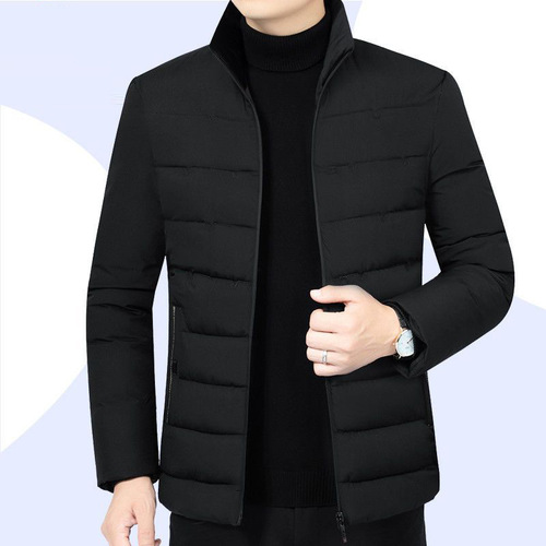  New Men's Winter Warm Thicker Short Jacket Cotton Parka Feather Cotton Coat Cold Proof Coat