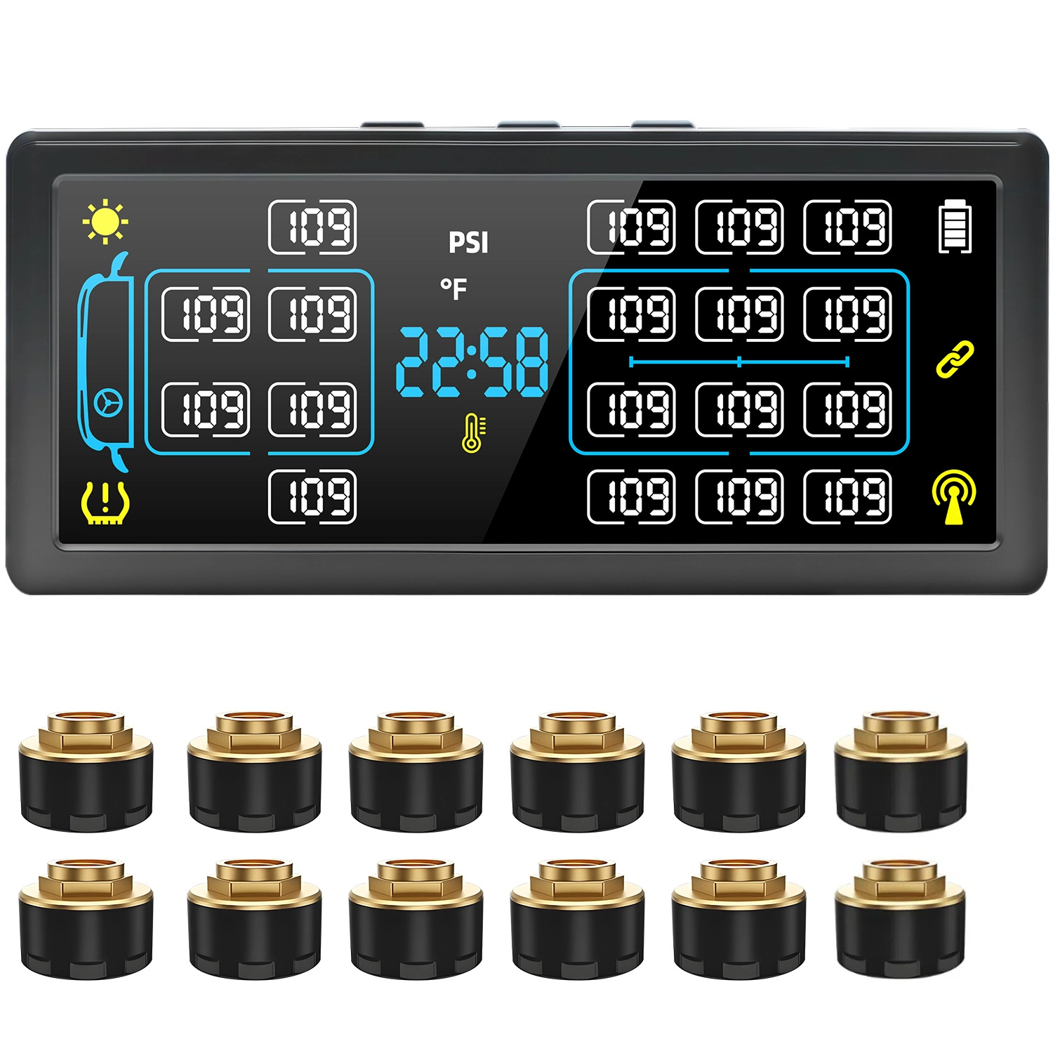 T19 4-Wheel to 18-Wheel Optional Truck, Passenger Car, Trailer, Rv Trailer, Bus, Large Truck Monitoring System