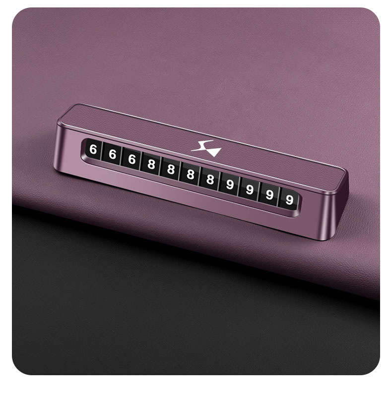 Suitable for DS car temporary parking sign DS9 76543, car phone number card, car interior accessories