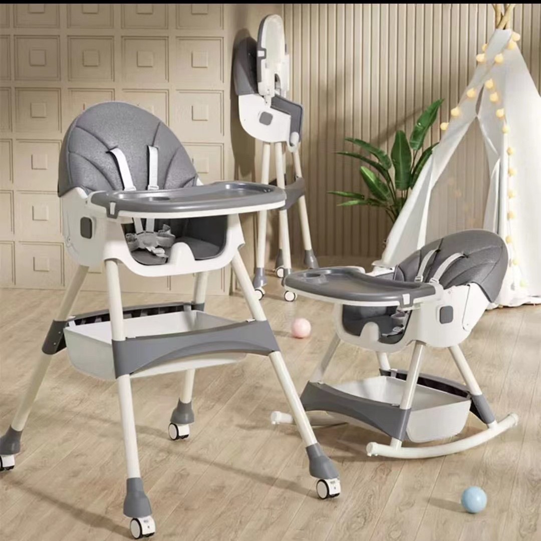 Children's Dining Chair Multi-Functional Adjustable Baby Dining Chair Baby Home Portable Dining Table and Chair Children's Rocking Chair