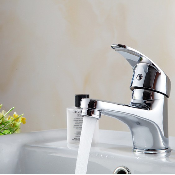 Grifo de Lavabo para Baño de Cobre, de Agua Fría, Galvanizado