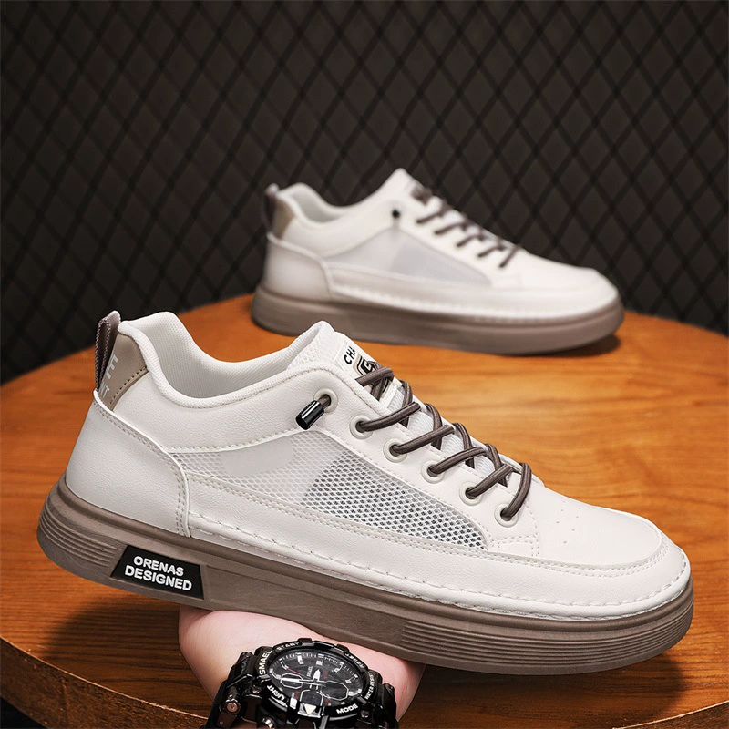 Мужские спортивные кроссовки, летние новые повседневные туфли, модные мужские дышащие кроссовки с крупной сеткой, стильные сетчатые кроссовки оптом