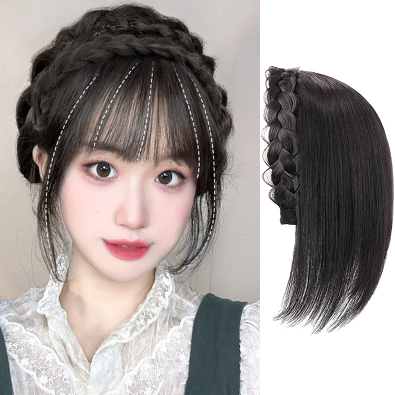 Hairpiece for Women, Hairband with Integrated Hairpiece, Natural-Looking Hairpiece for Women, Hair Extension Piece Hairpiece for Women, Hairband with Integrated Hairpiece, Natural-Looking Hairpiece for Women, Hair Extension Piece