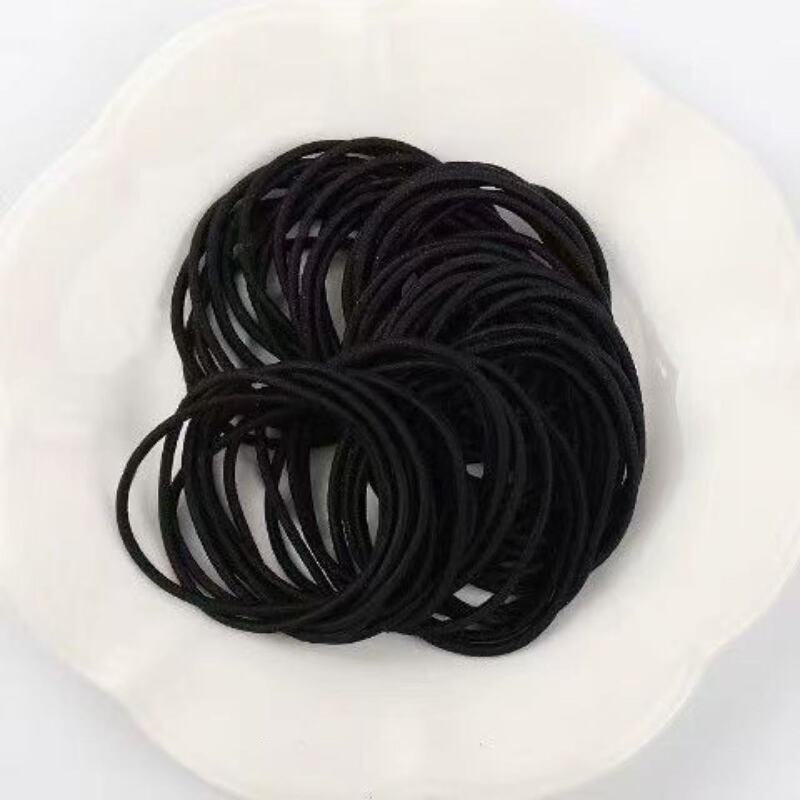 发绳发圈女简约高马尾不伤发高弹力一次性橡皮筋皮套头绳头饰发饰|undefined