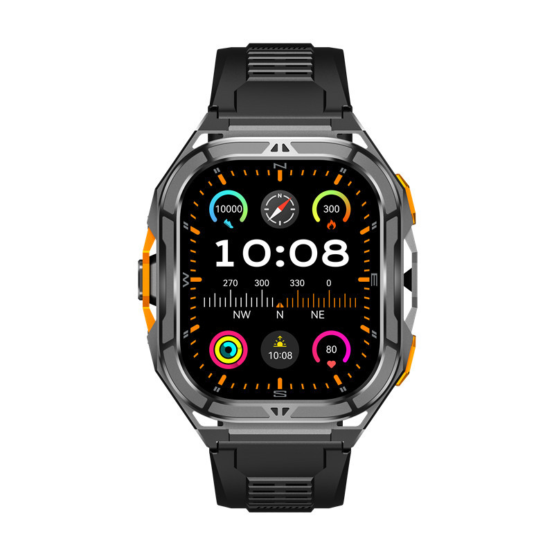 X5 Smartwatch Rugged Outdoor Watch AMOLED Screen GPS Altimeter Barometer Compass 5 ATM Waterproof_voghion.com