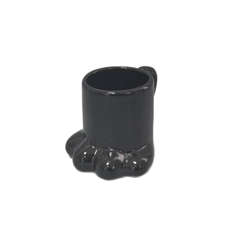 Cerámica rosa gato garra taza de patrón taza lindo gato doméstico taza de leche taza de desayuno taza de oficina