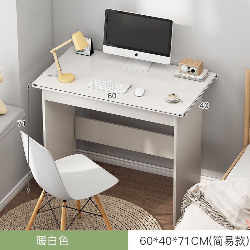 Escritorio para computadora Escritorio para hogar Escritorio simple Librería Escritorio integrado Dormitorio Apartamento pequeño Escritorio de aprendizaje de escritura para estudiantes