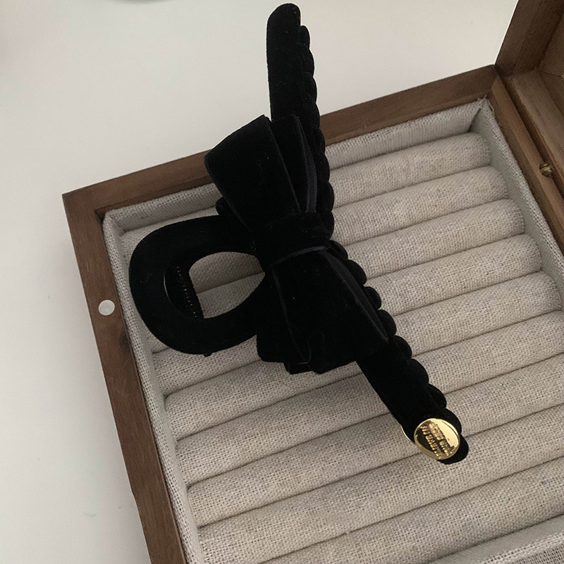 Controllo dei dettagli ~ fermaglio per capelli con fiocco in velluto squisito, fermaglio per capelli con testa di principessa, fermaglio per capelli con squalo, accessori per capelli_voghion.com