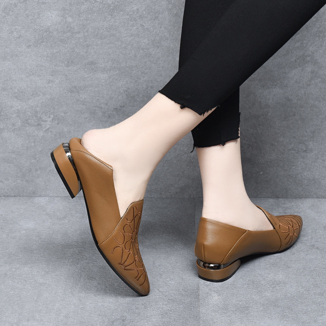 Kaki gót thấp 2.5cm