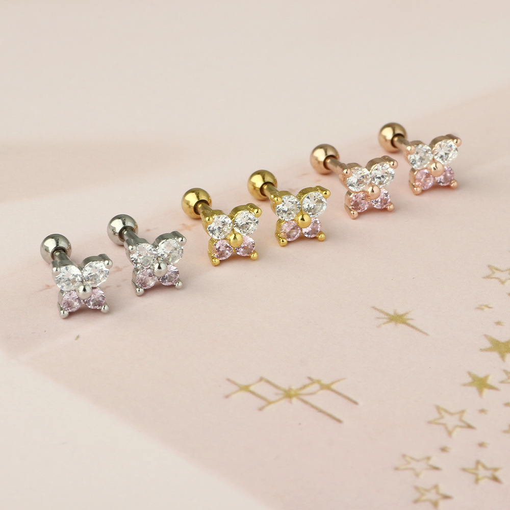Labret piercing jewelry detail image