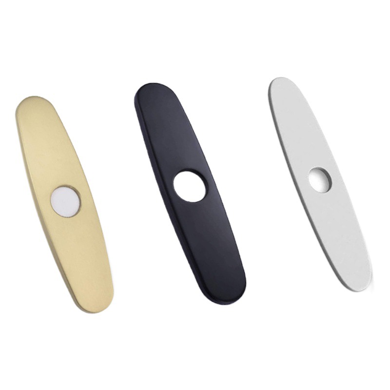 Suministro directo de fábrica 304 acero inoxidable cepillado grifo de la cocina 10 pulgadas placa decorativa baño base 6 pulgadas cubierta