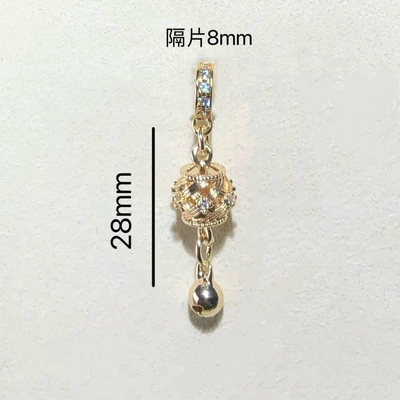 Heavy Tassel Pendant Spacer Beads | Zərgərlik ara hissələri - gold-f18