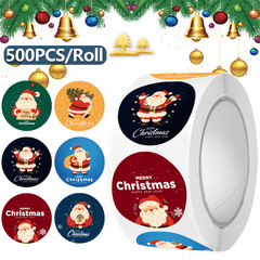 25年間人気のAmazonクロスボーダー新作500ステッカー/ロールノートブックステッカークリスマスデコレーションステッカー