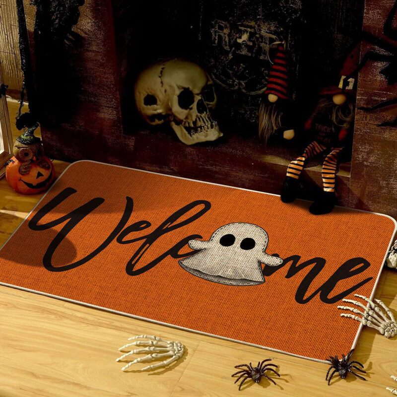ハロウィンフロアマット、玄関ドアマット、浴室吸水性フットマット、ホリデーデコレーションマット、TEMUドロップシッピング|undefined