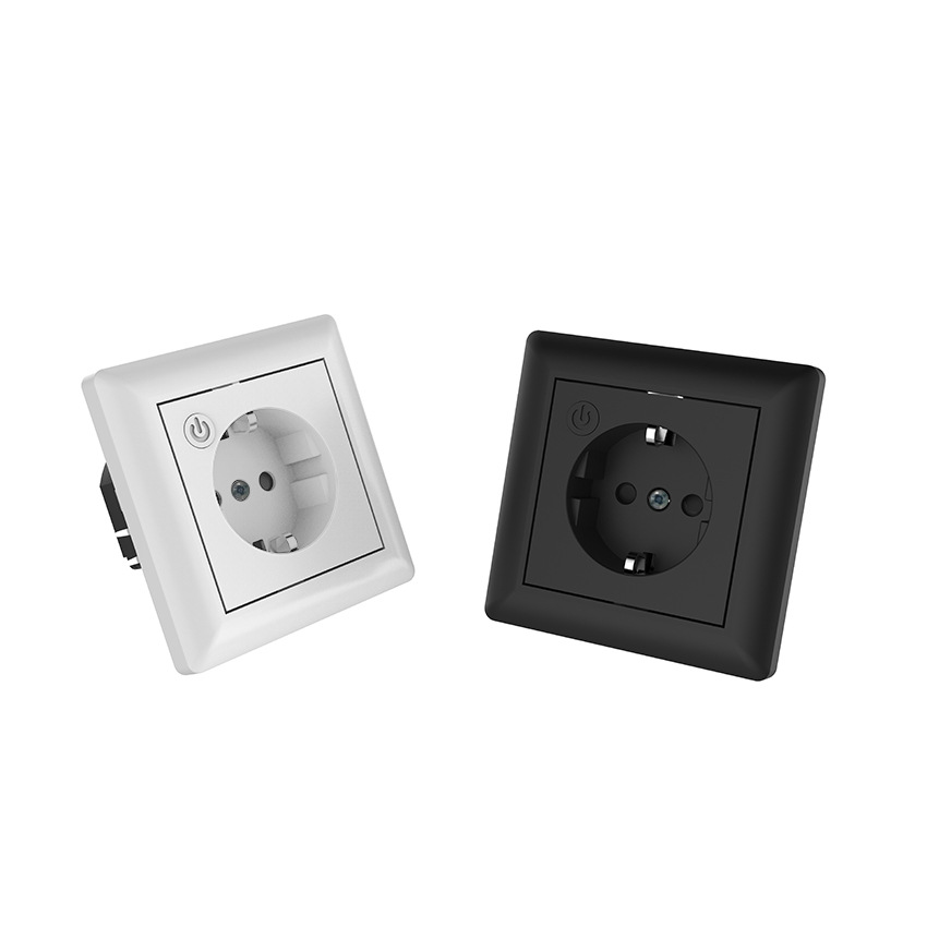 智能USB灰色wifi插座带USB欧规智能墙壁插座2021跨境电商