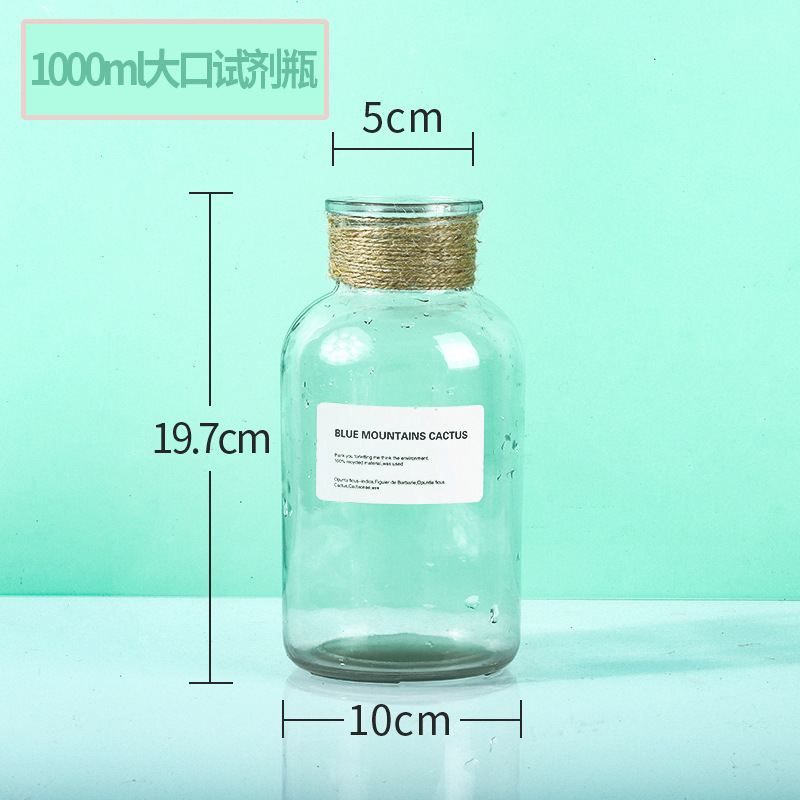 Florero de 1000ml (botella desnuda)