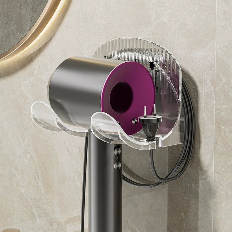 Стойка для фена без перфорации для унитаза, настенный кронштейн для фена для ванной, стеллаж для хранения RAM