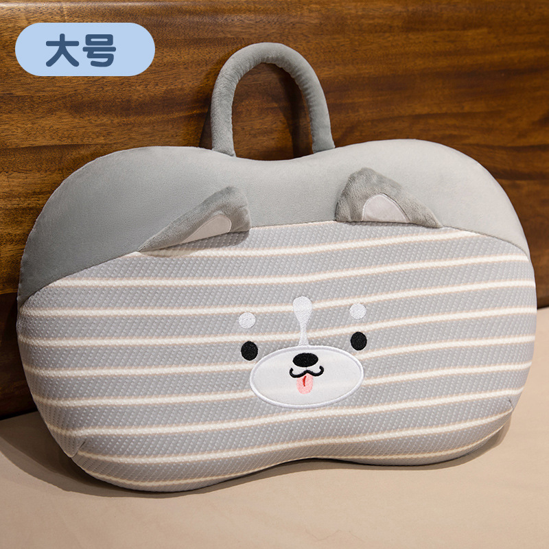 Almohada de Memoria para Siesta de Oficina en Seda de Hielo Desmontable y Lavable