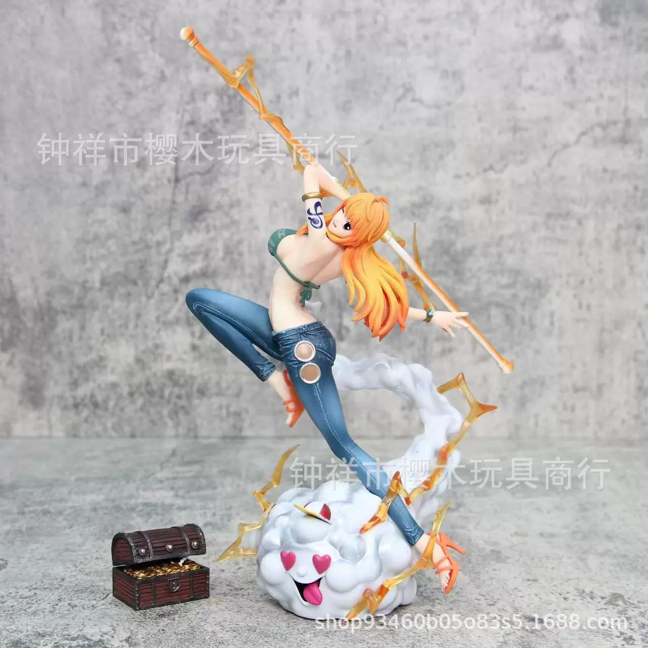 Пиратская вещь One Piece IU Popmax резонанс Нами Шляпа из соломы GK сделанная вручную модель качания Нами офисная