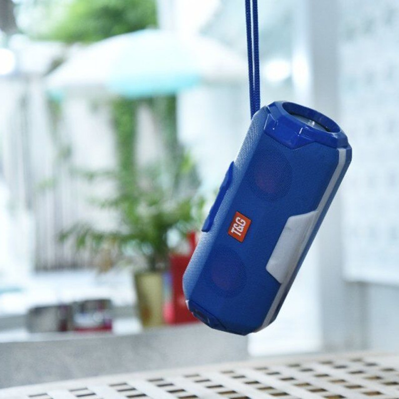 TG143 nuevo altavoz Bluetooth inalámbrico luces coloridas portátiles portátiles al aire libre doble tarjeta de altavoz subwoofer de voz
