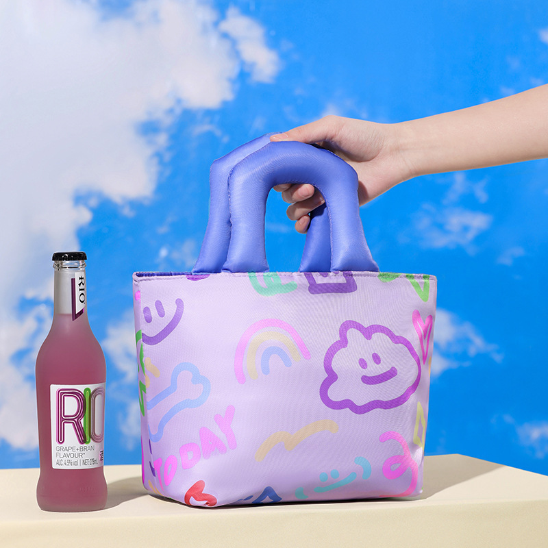 原创饭盒包上班族带饭保温便当包加厚铝箔小学生餐包通勤手提袋子