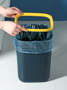 Light Luxury Press Ring Trash Bin Household Large Large Capacity Living Room Bedroom Bathroom Kitchen Toilet Trash Bin Office